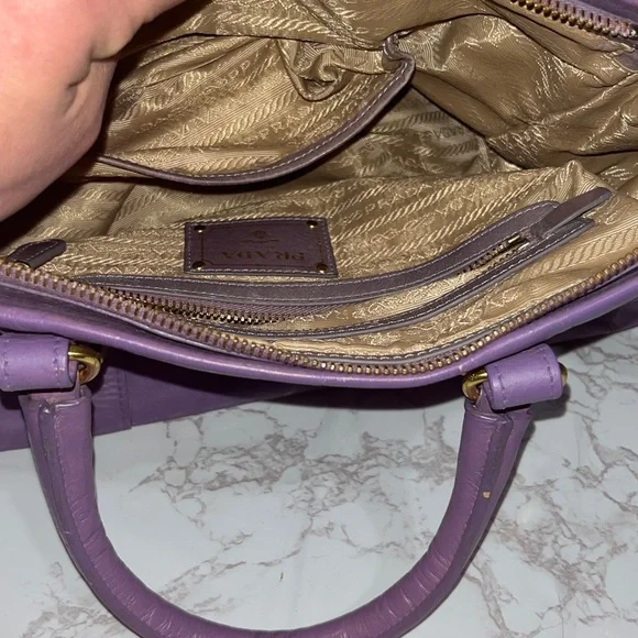 Prada 2 way Lavender Shoulder Bag - Picture 9 of 15